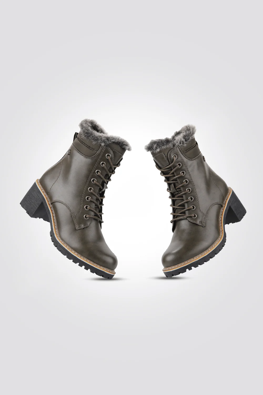 מגפון לנשים בצבע זית - Image 3