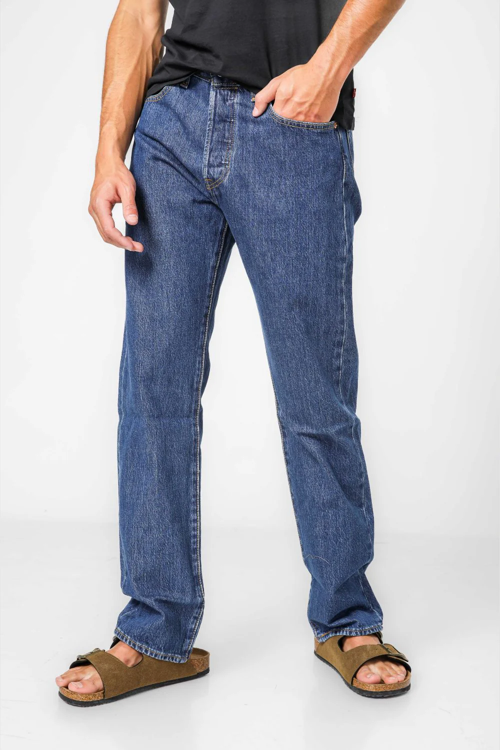ג'ינס ORIGINAL FIT 501 בצבע כחול - Image 3