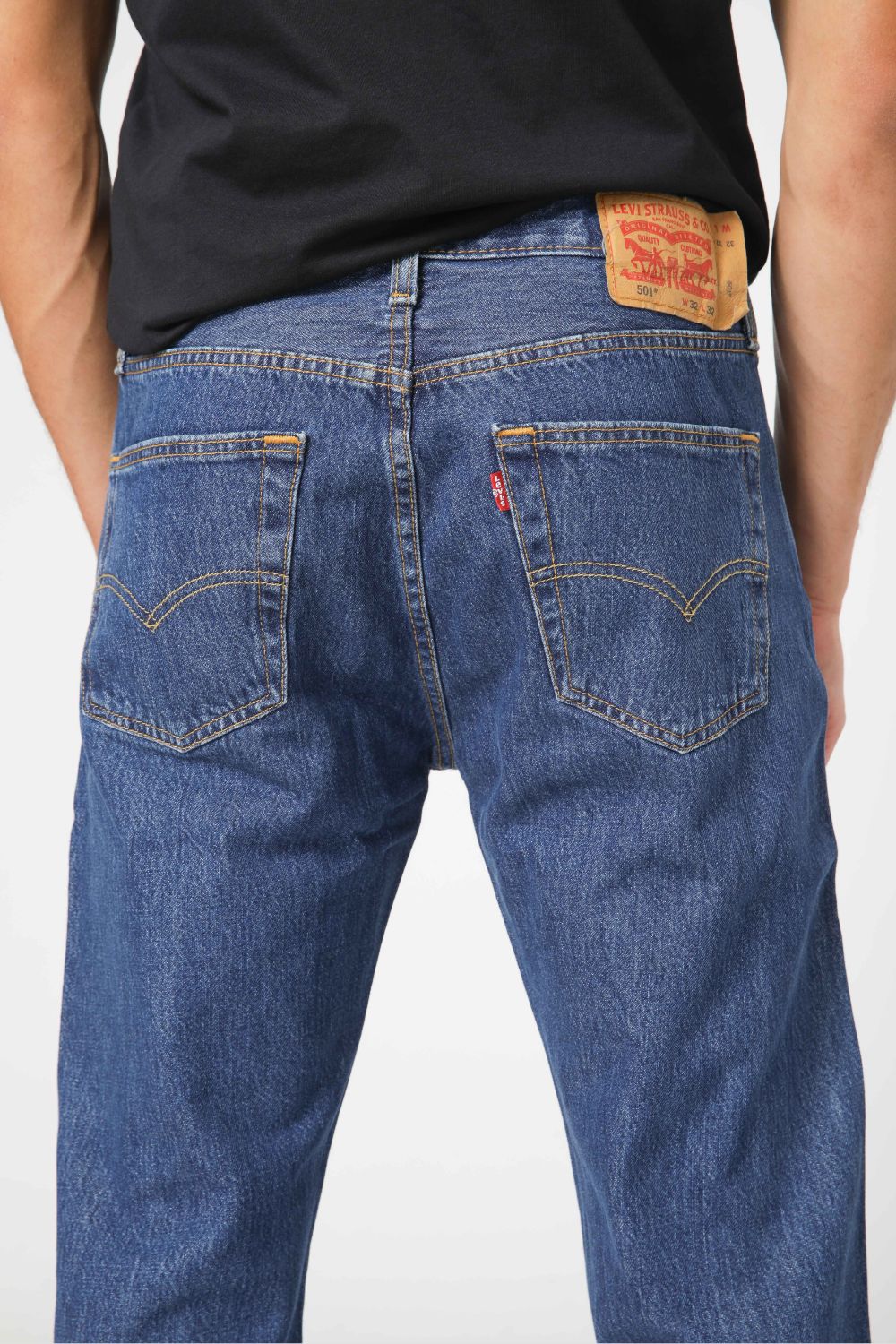 ג'ינס ORIGINAL FIT 501 בצבע כחול - Image 5