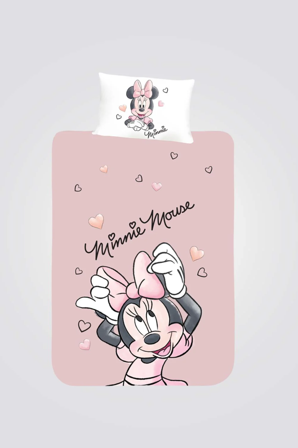 סט מצעים מיטה וחצי לילדים 120/200 ס"מ MINNIE BOW | רד צ'ילי