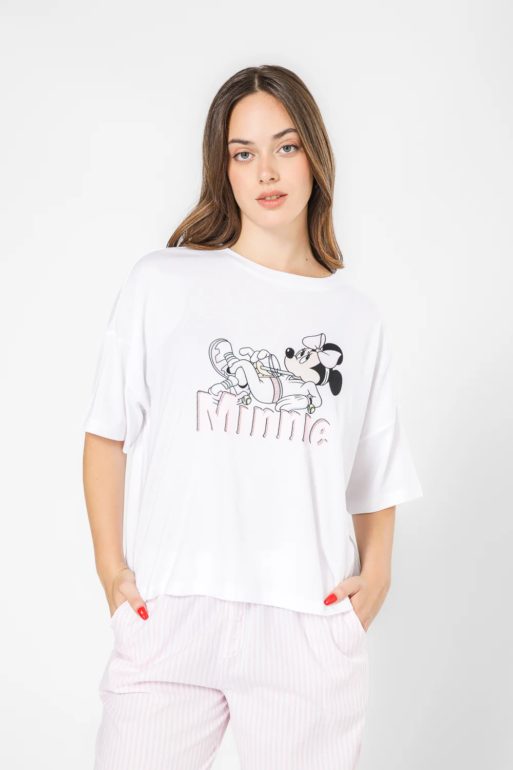 סט פיג’מת מעבר MINNIE לנשים - Image 5