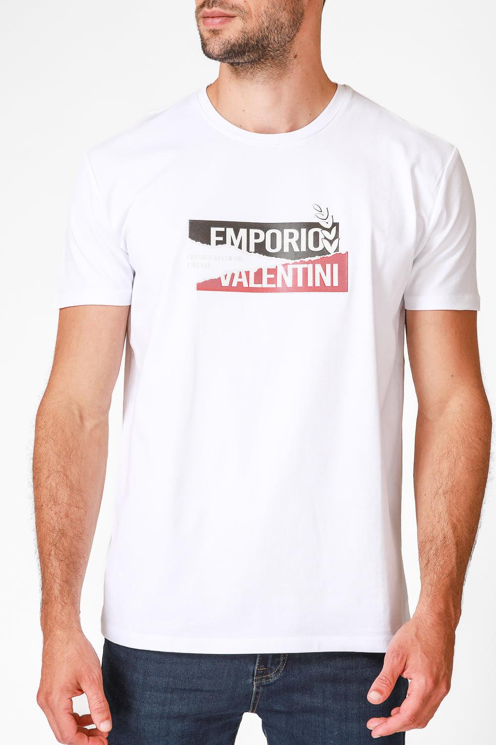 טישירט לוגו לבנה עם כיתוב לוגו - Image 5