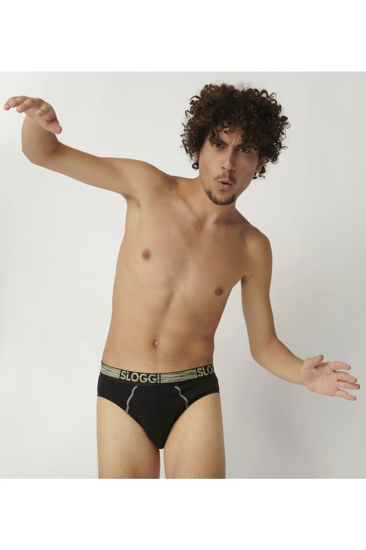 2 תחתוני מידי MEN GO ABC NATURAL כחול-שחור - Image 2