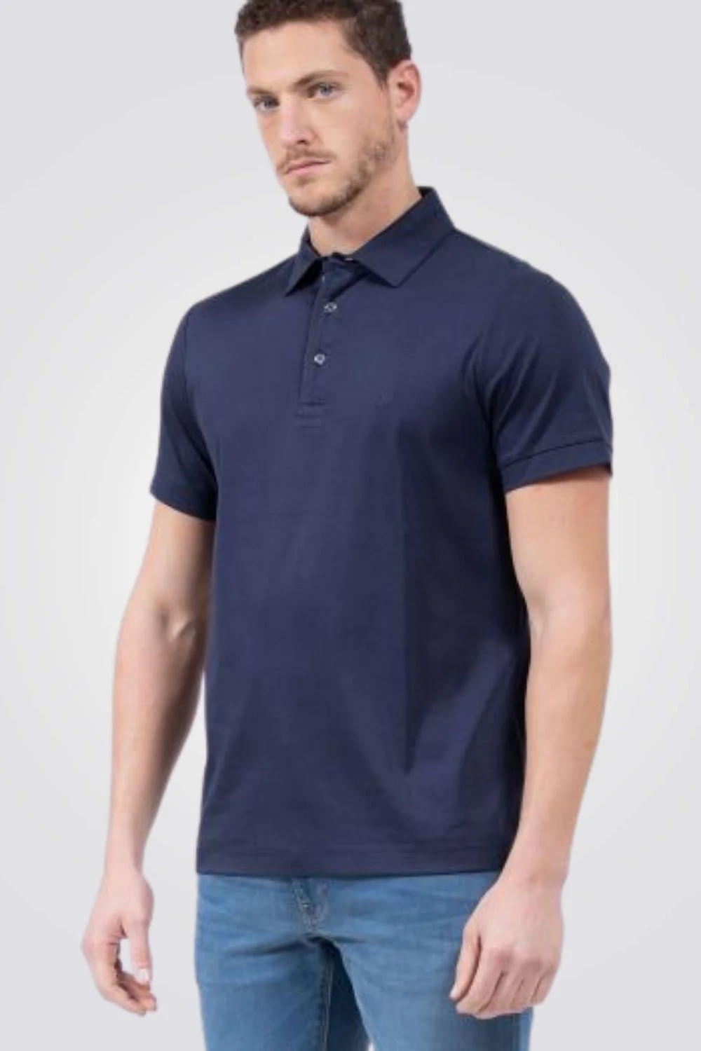 פולו SLIM FIT מנדף זיעה נייבי