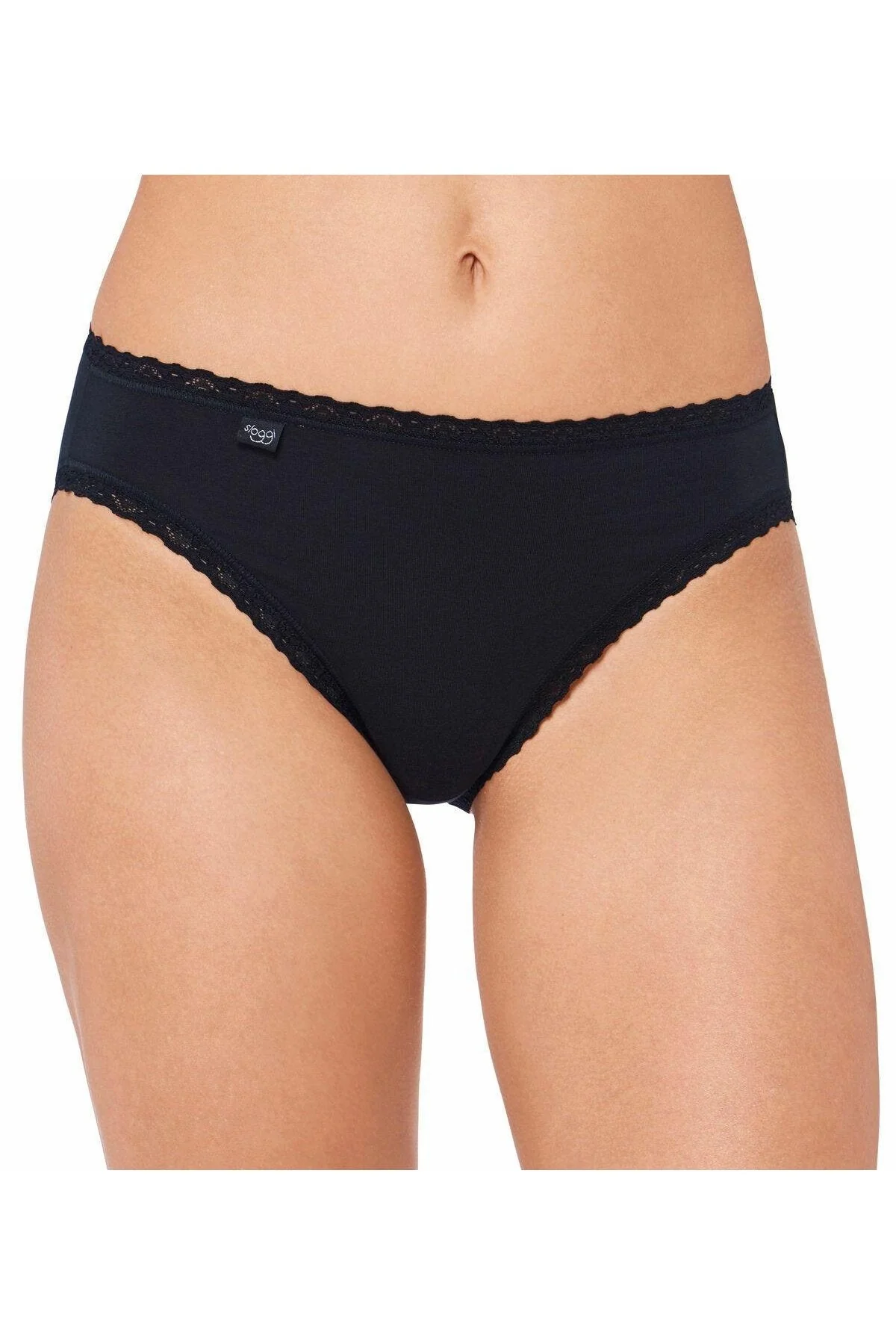 תחתוני sloggi Cotton Lace Tai שחור
