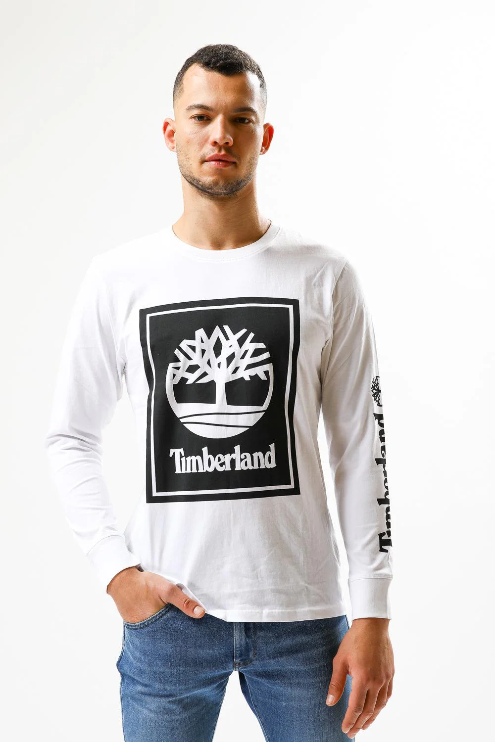 טישירט TEES בצבע לבן