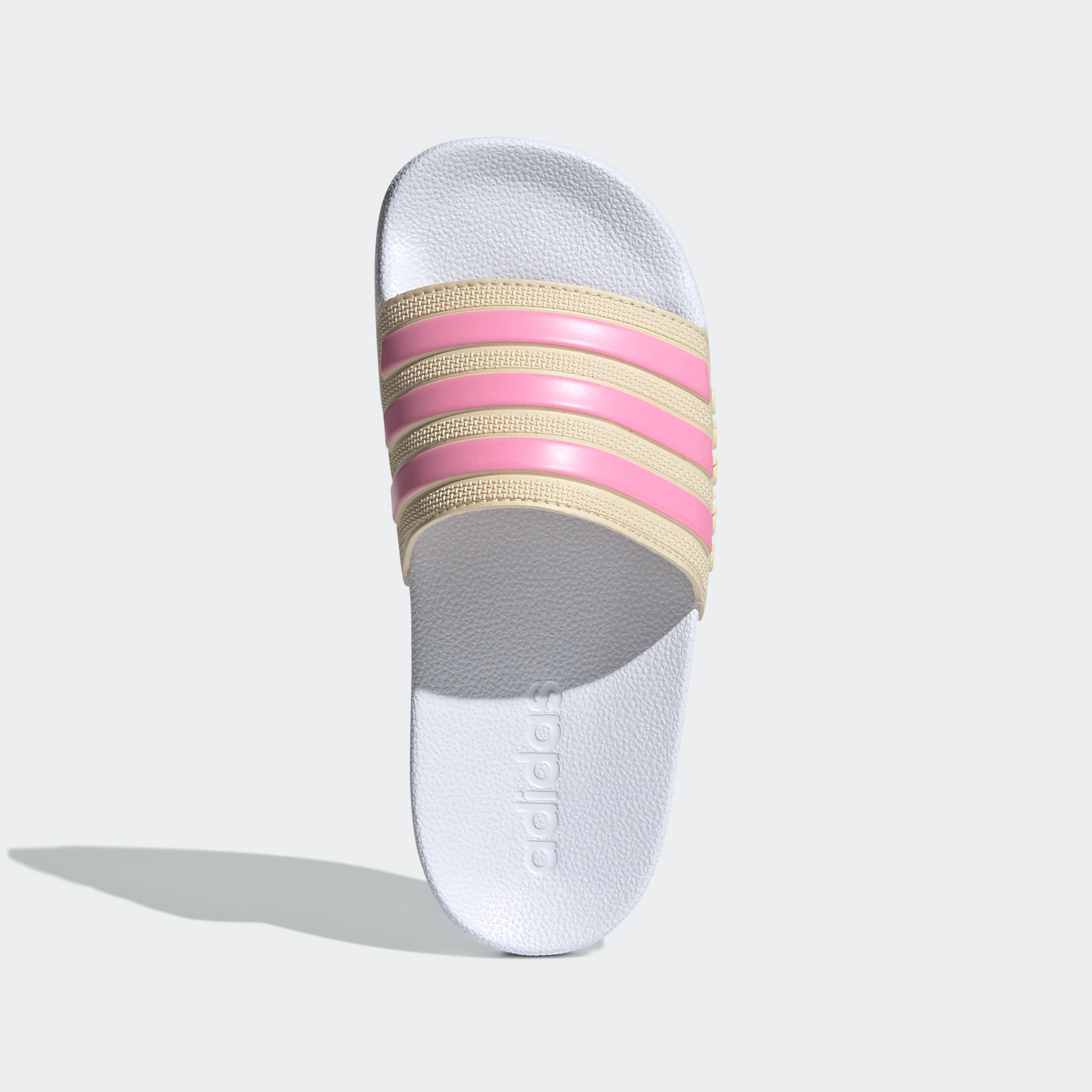 כפכפים לילדות Adilette Shower בצבע לבן וורוד - Image 5