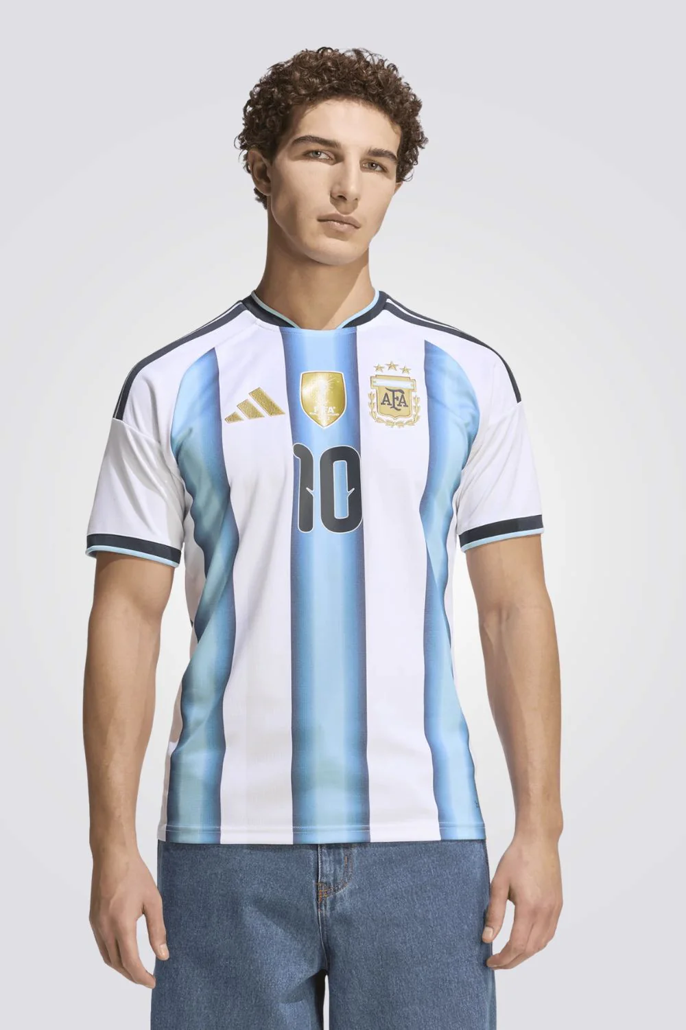 טישירט ספורט  Argentina 26 Home Replica Messi Jersey לגברים | אדידס