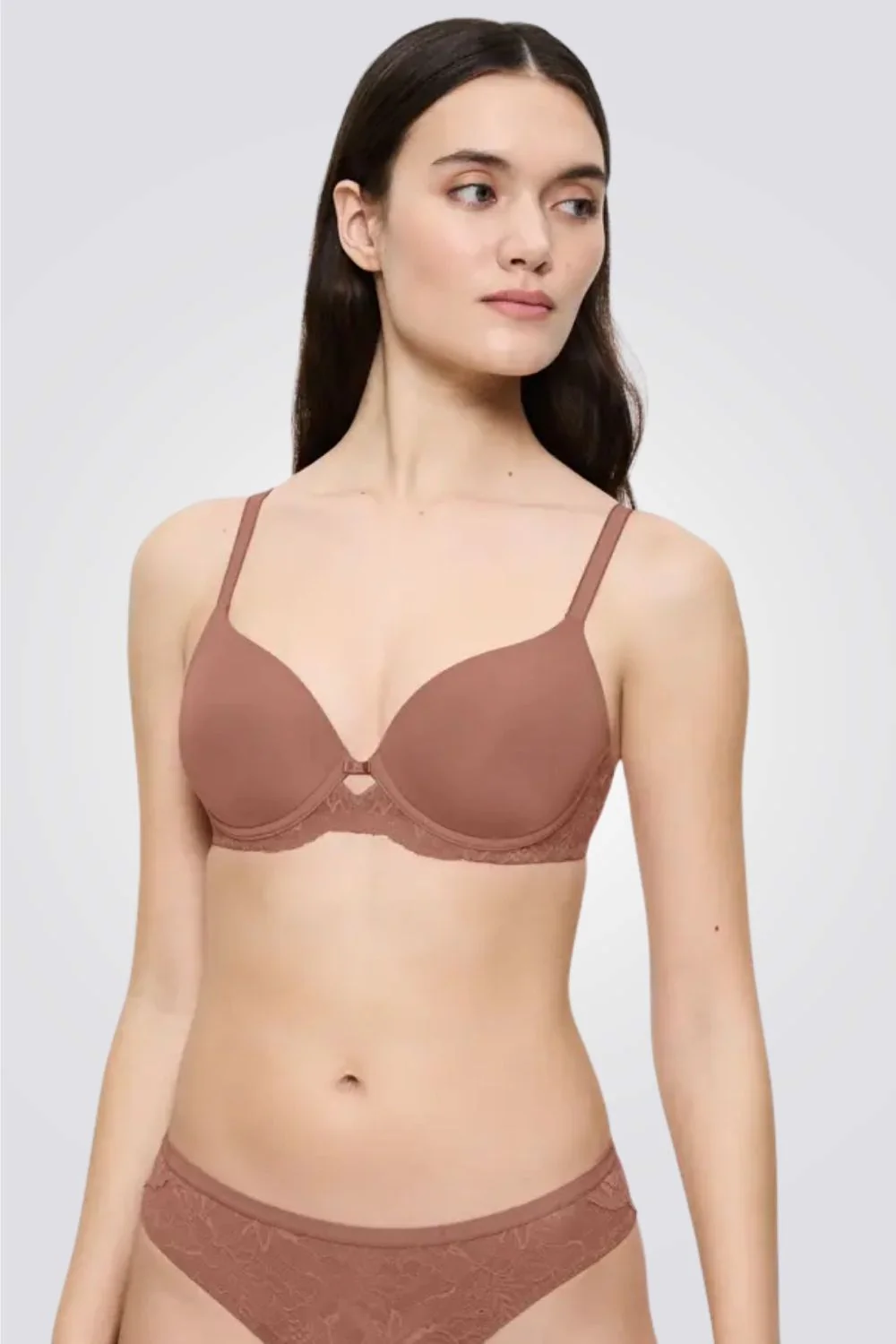 חזייה מרופדת Amourette Charm Conscious WHP01 חום