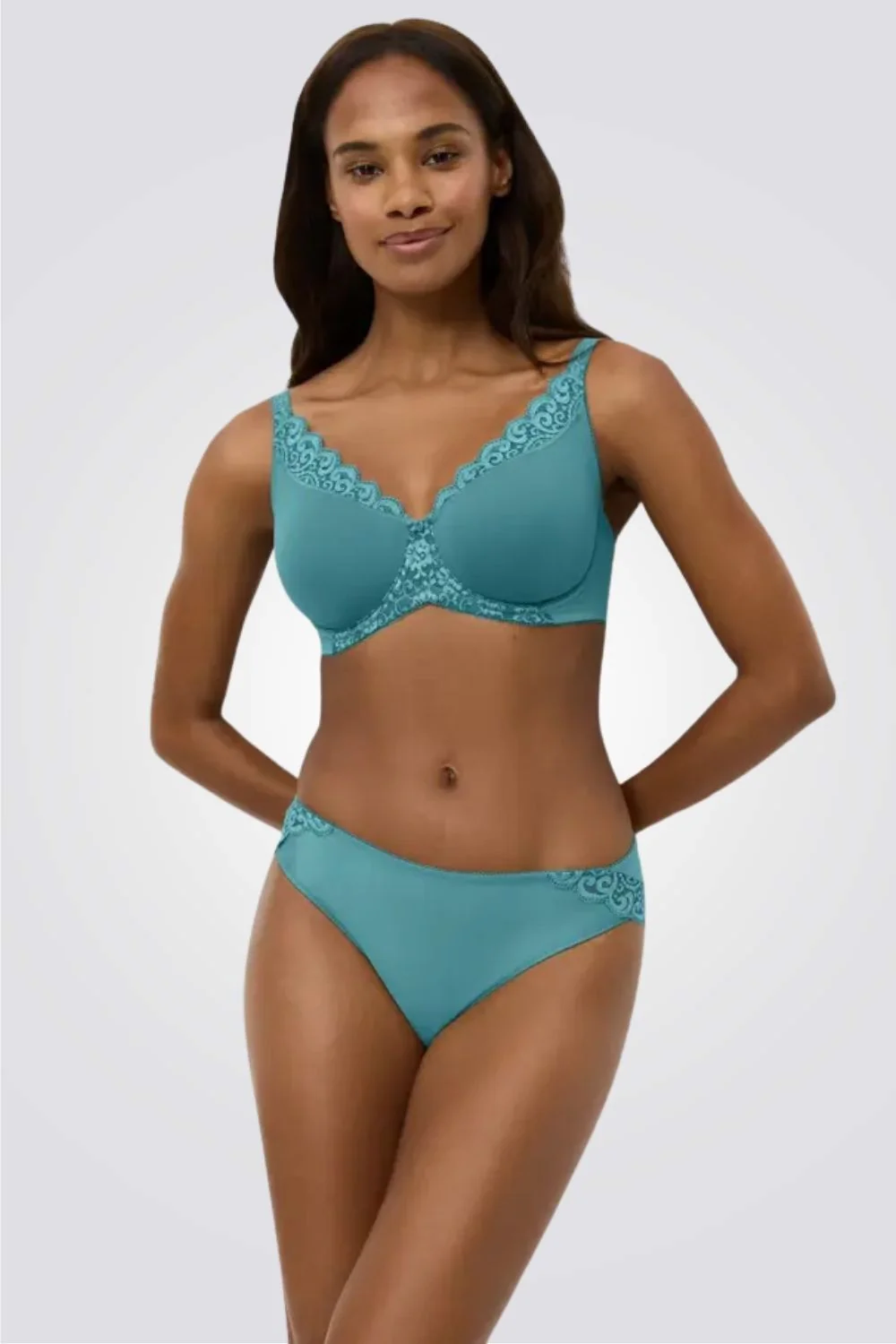 חזיית מינימייזר Amourette W01 בצבע טורקיז - Image 3