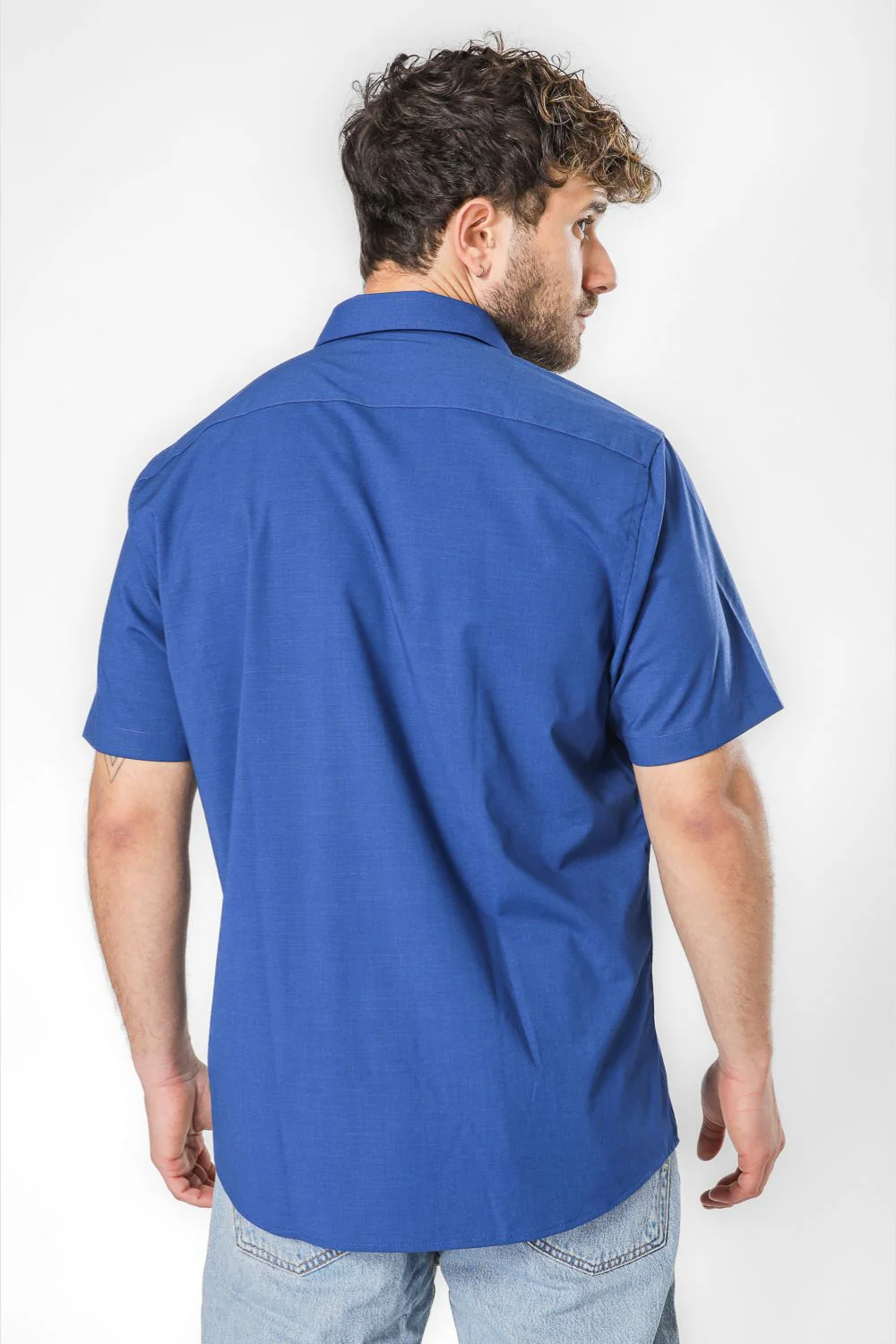 חולצה מכופתרת שרוולים קצרים - Image 6