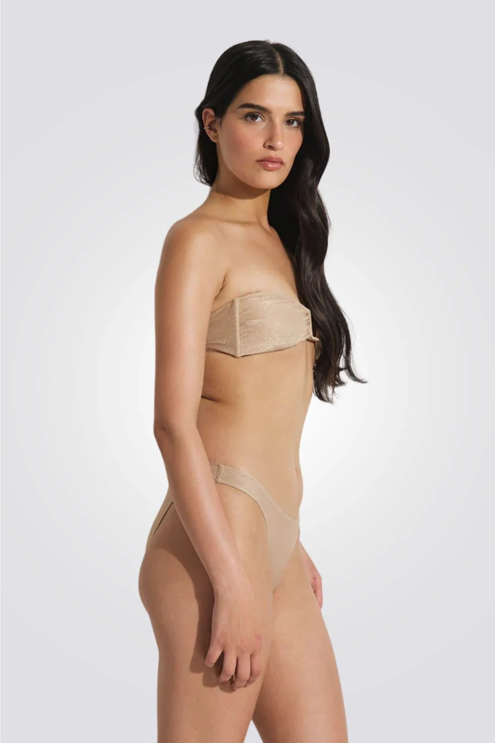 חזיית בקיני lurex מוזהבת - Image 2