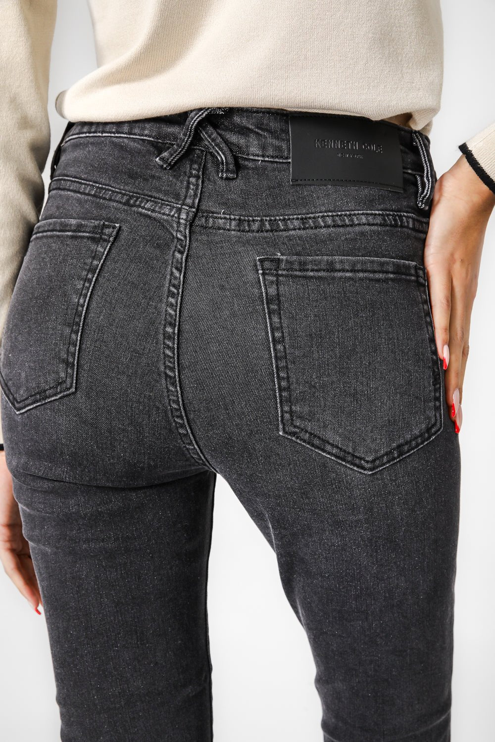 מכנס ג'ינס SKINNY שחור - Image 5