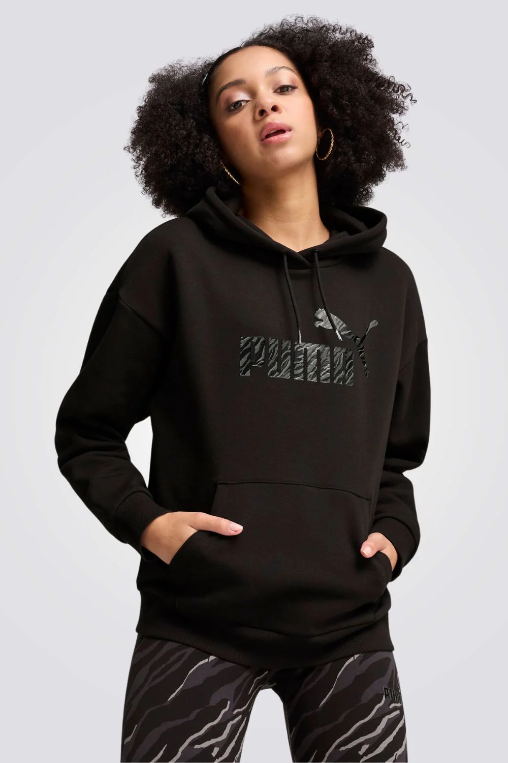 קפוצ'ון ANIMAL Hoodie לנשים בצבע שחור