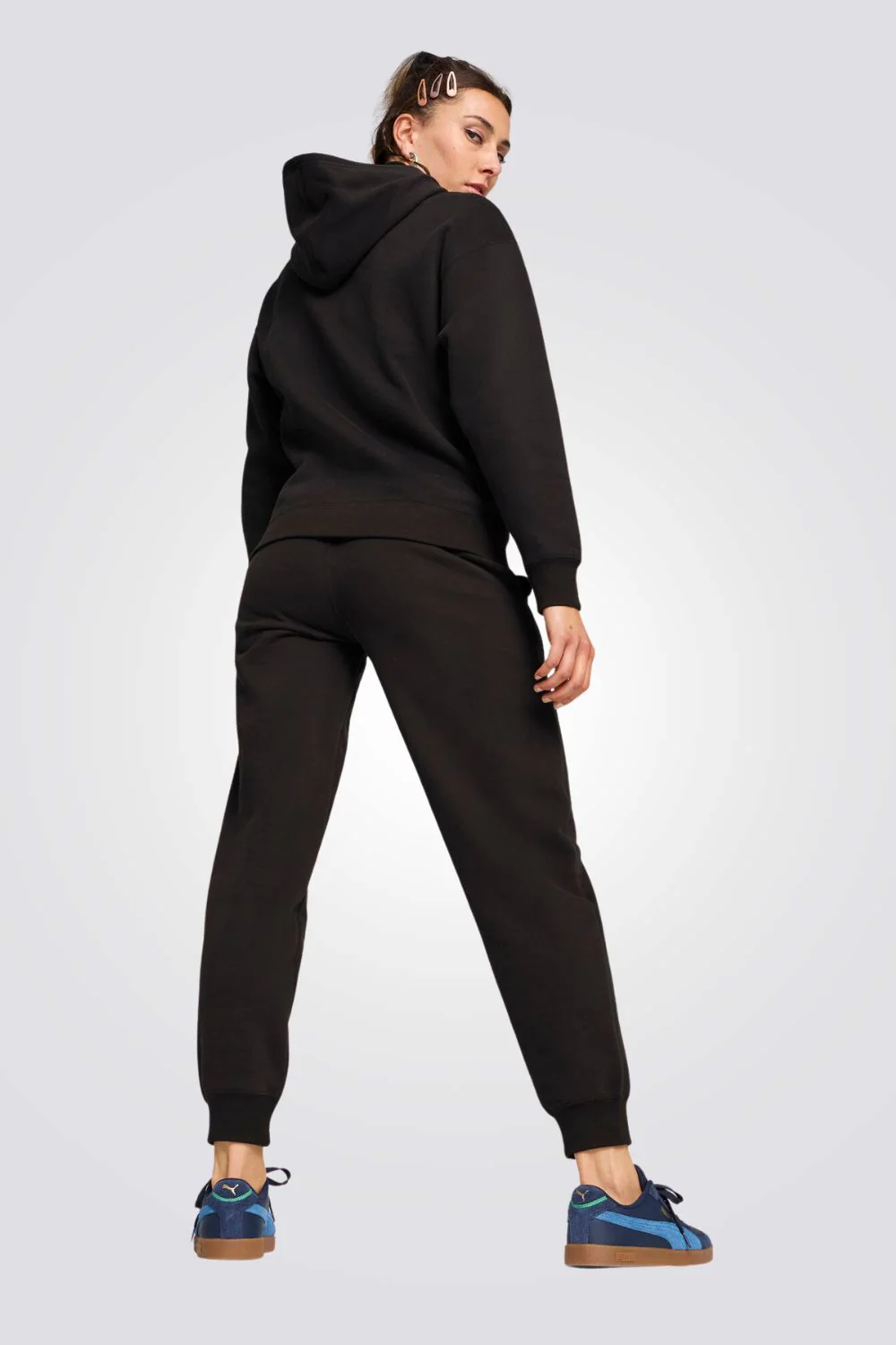 חליפת אימון לנשים Loungewear בצבע שחור - Image 2