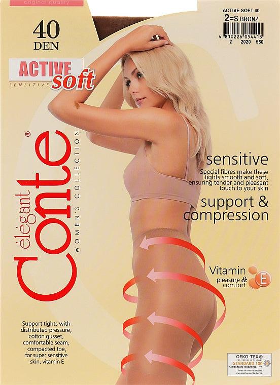 גרביון מחטב ACTIVE SOFT 40 דנייר - שחור