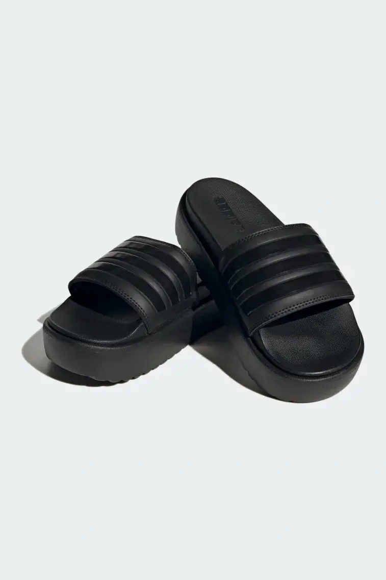 כפכפי סלייד לנשים ADILETTE PLATFORM בצבע שחור - Image 3