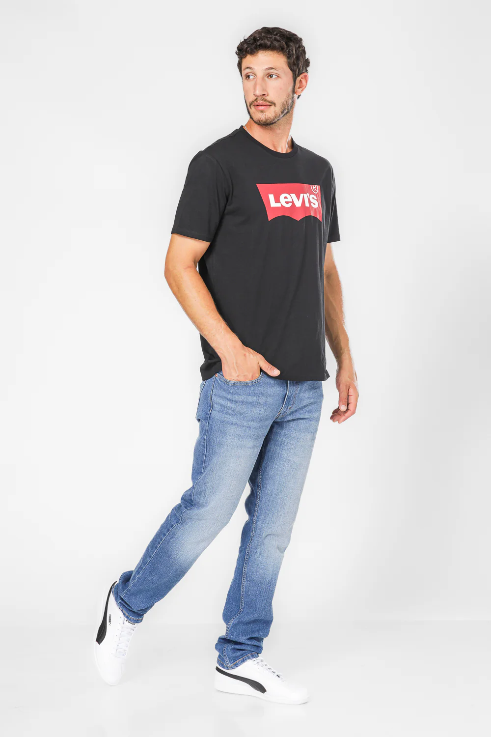 טישירט שחורה לוגו אדום - Image 4