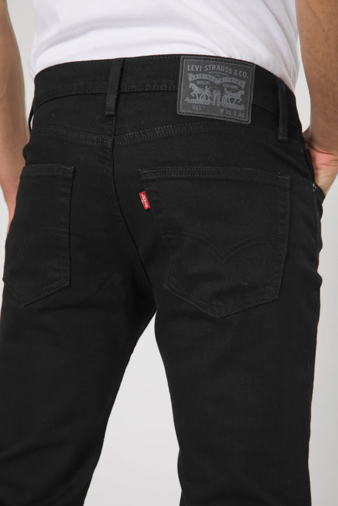 ג'ינס לגברים 511 SLIM בצבע שחור - Image 5