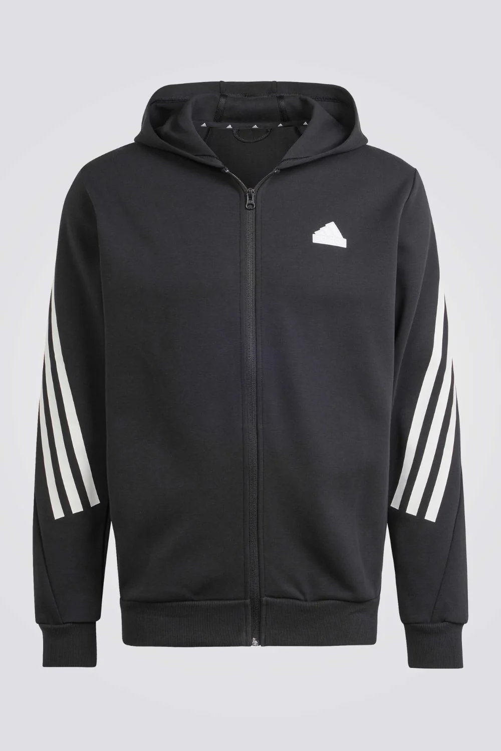 סווטשירט קפוצ'ון FUTURE ICONS 3-STRIPES בצבע שחור - Image 3