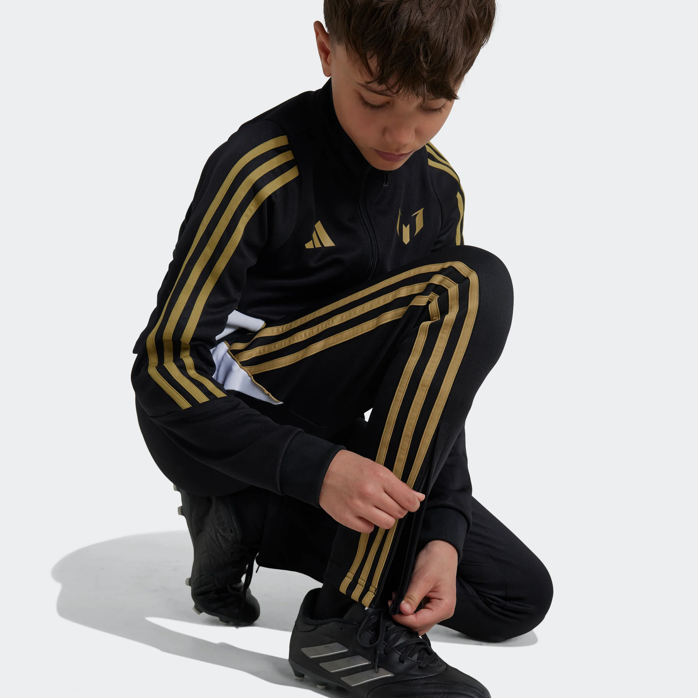 מכנסי אימון לילדים ונוער MESSI בצבע שחור - Image 4