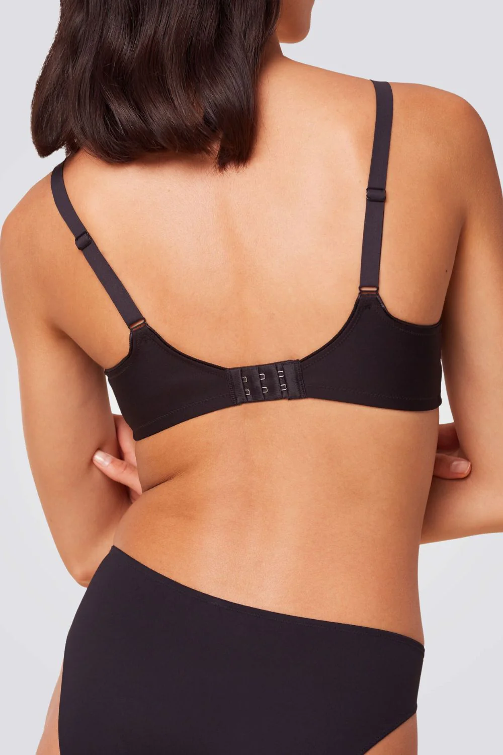 חזייה מרופדת Modern Lace Cotton WP EX בצבע שחור - Image 3