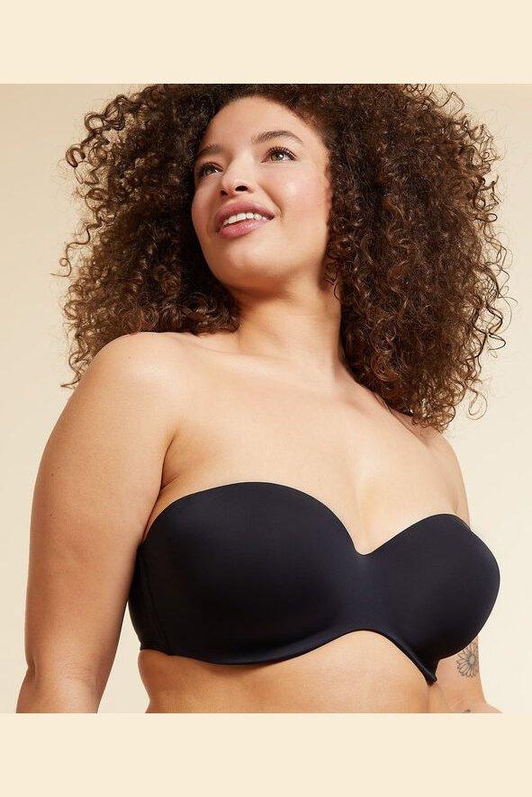 חזיית סטרפלס מיקרופייבר PURE FIT E שחורה