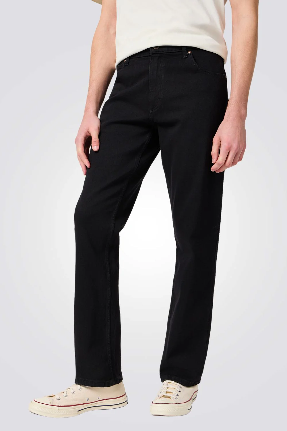 ג'ינס STRAIGHT בצבע שחור - Image 2