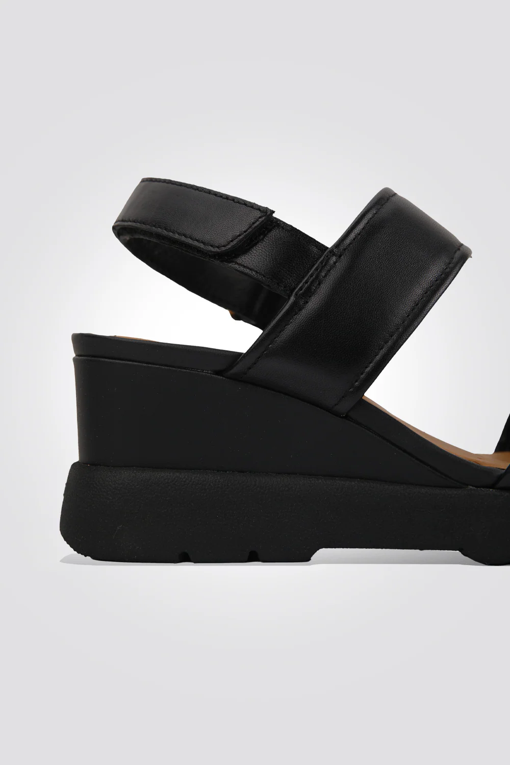 סנדלים לנשים PELLE TACCO SUP. 3 CM בצבע שחור - Image 3