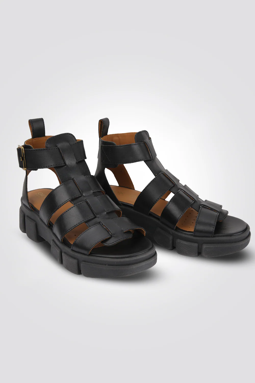 סנדלים לנשים PELLE TACCO SUP. 3 CM בצבע שחור - Image 2