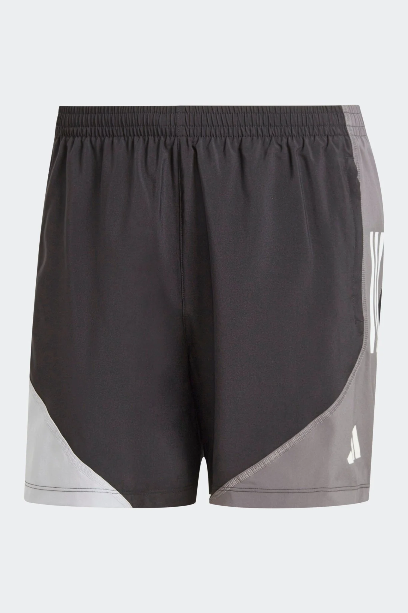 מכנסיים קצרים לגברים OWN THE RUN COLORBLOCK בצבע אפור ושחור - Image 7