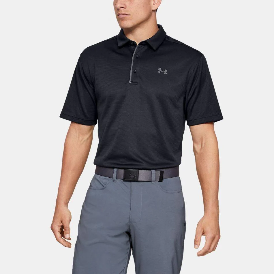 חולצת פולו Tech Polo בצבע שחור - Image 3