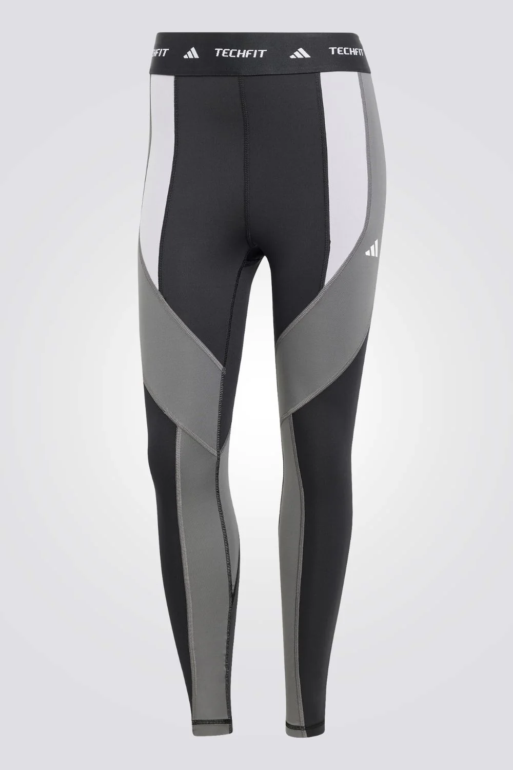 טייץ לנשים TECHFIT 7/8 בצבע שחור ואפור - Image 3