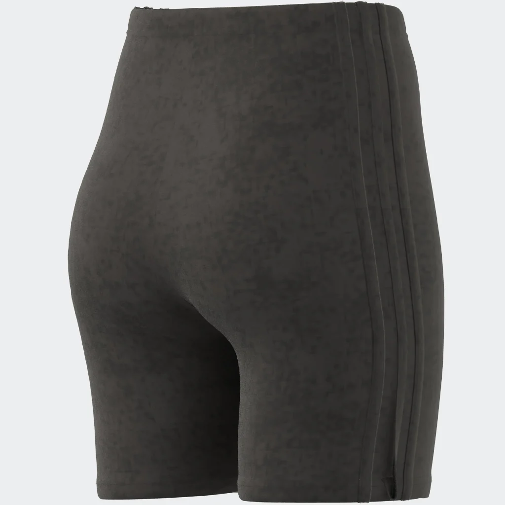 טייץ קצר לנשים ALL SZN 3-STRIPES GARMENT WASH בצבע שחור - Image 6