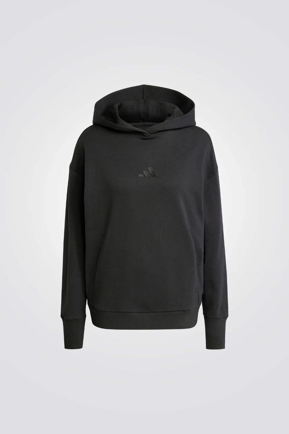 סווטשירט French Terry Loose בצבע שחור - Image 4