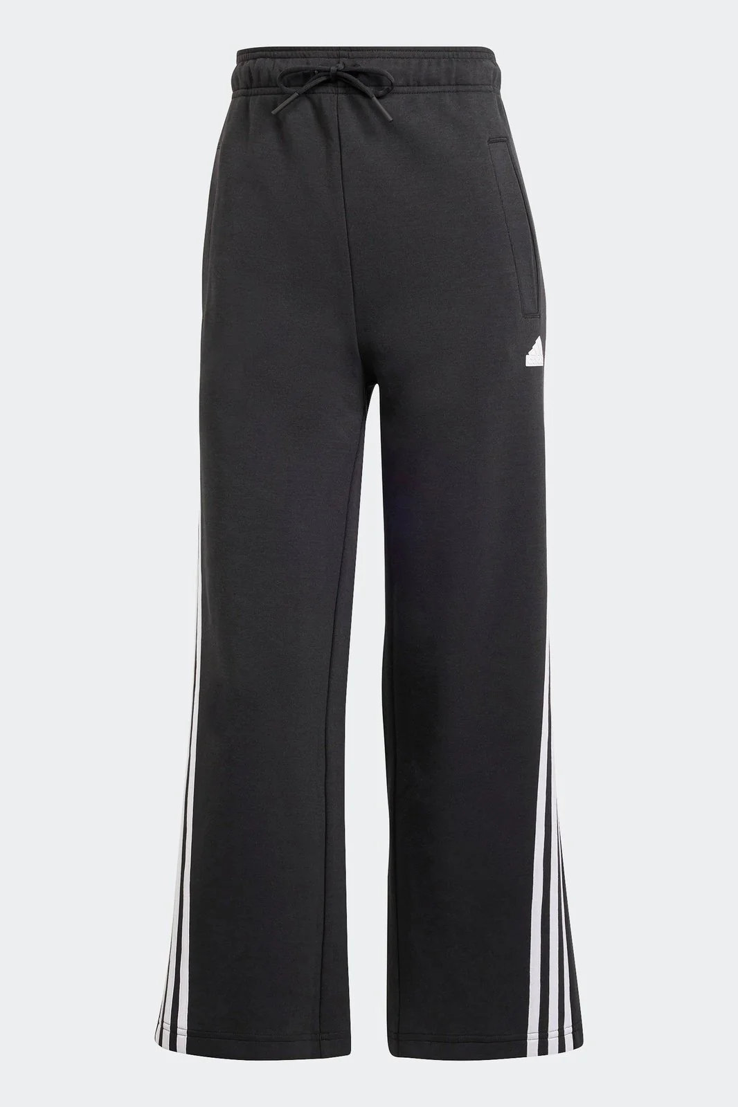 מכנסיים ארוכים לנשים FUTURE ICONS 3-STRIPES OPEN HEM בצבע שחור - Image 6