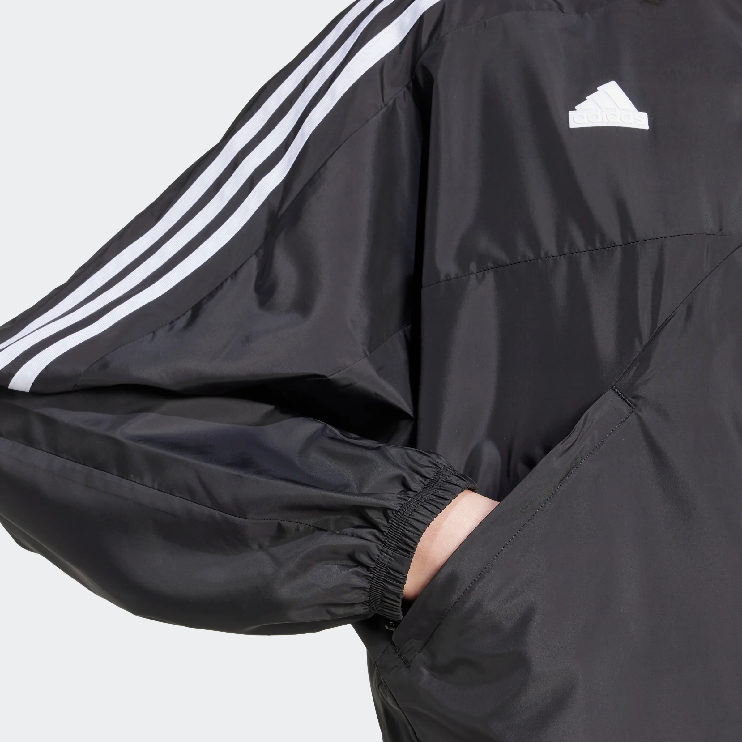 סווטשירט לנשים Tiro Cut 3-Stripes בצבע שחור - Image 4