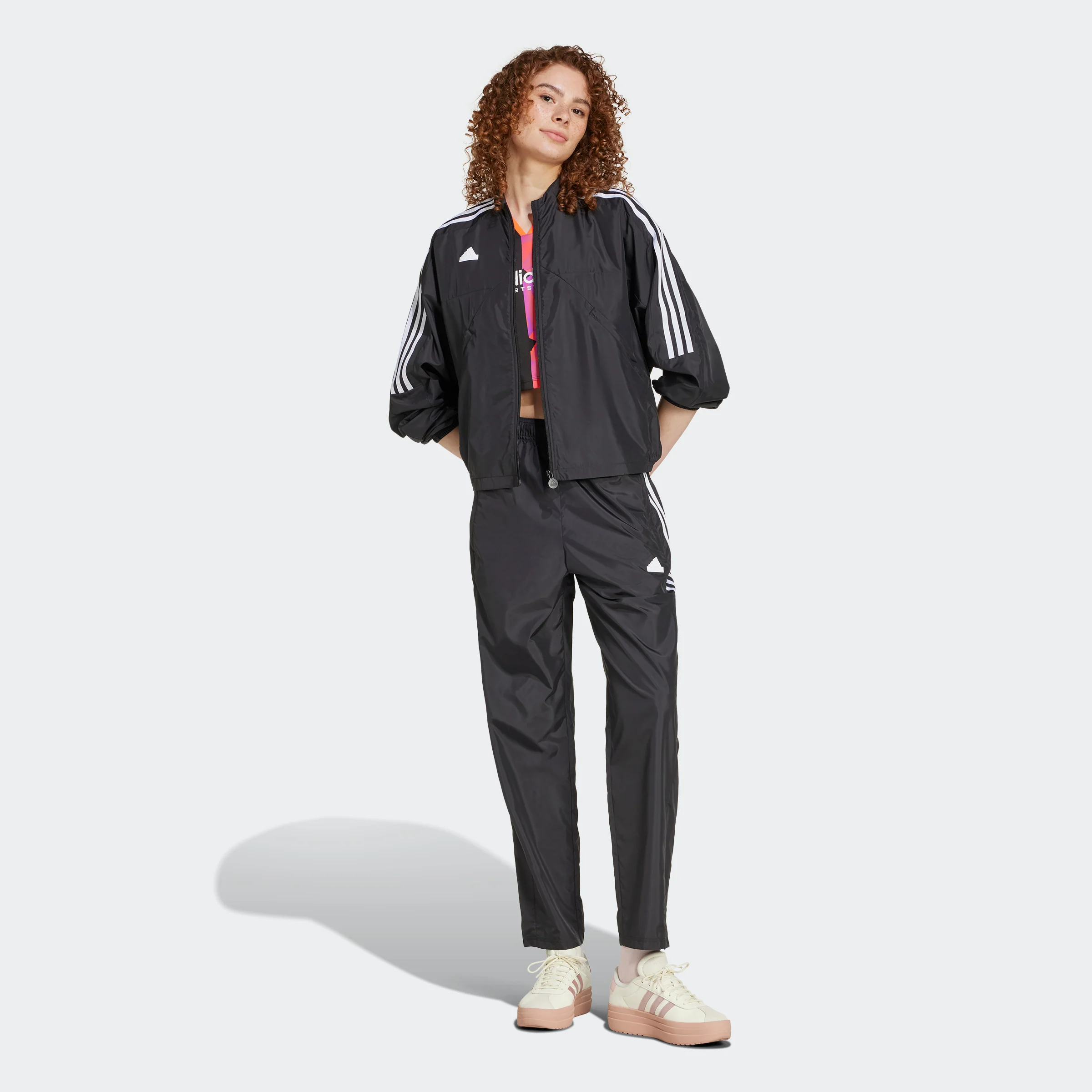 סווטשירט לנשים Tiro Cut 3-Stripes בצבע שחור - Image 6