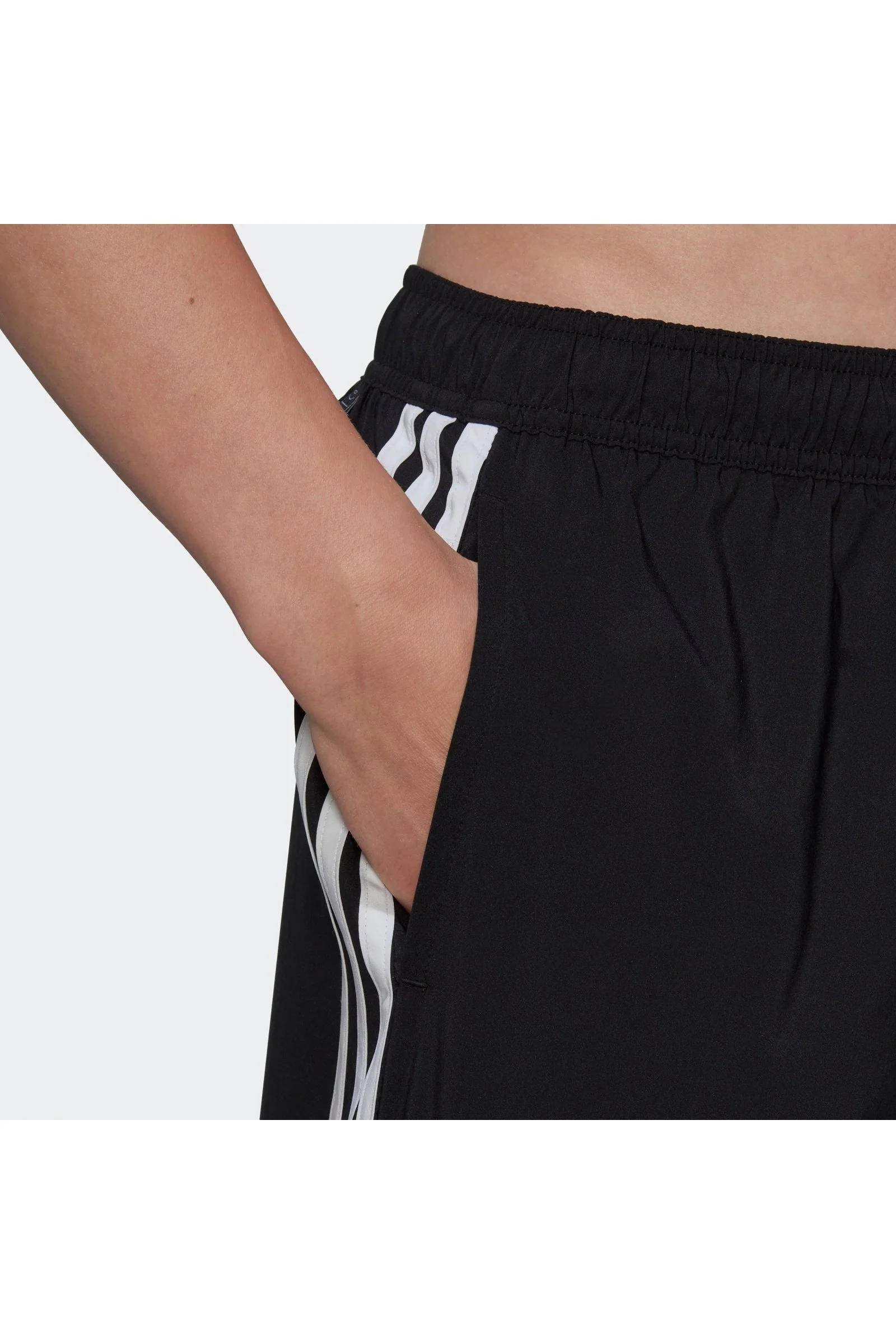 בגד ים לגברים 3-STRIPES CLX  בצבע לבן ושחור - Image 5