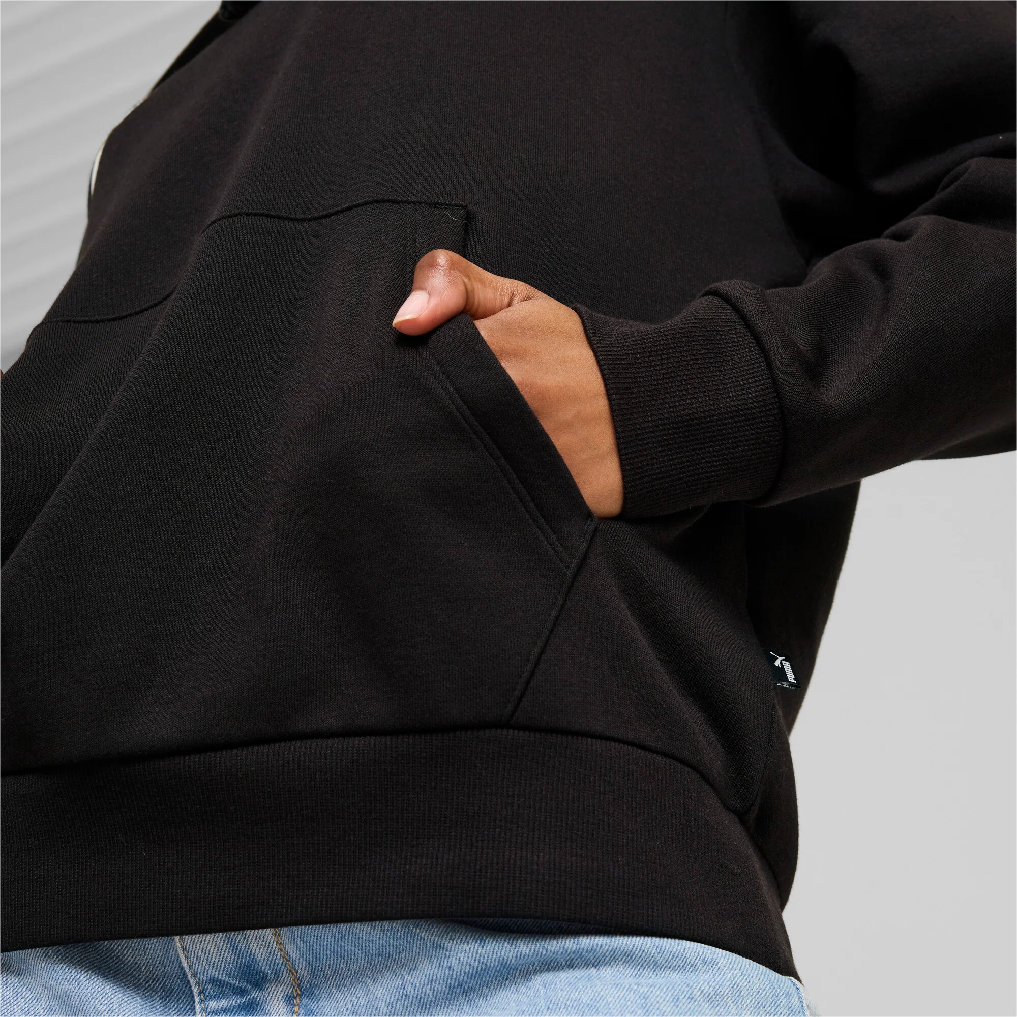 קפוצ'ון Script Hoodie לנשים בצבע שחור - Image 5