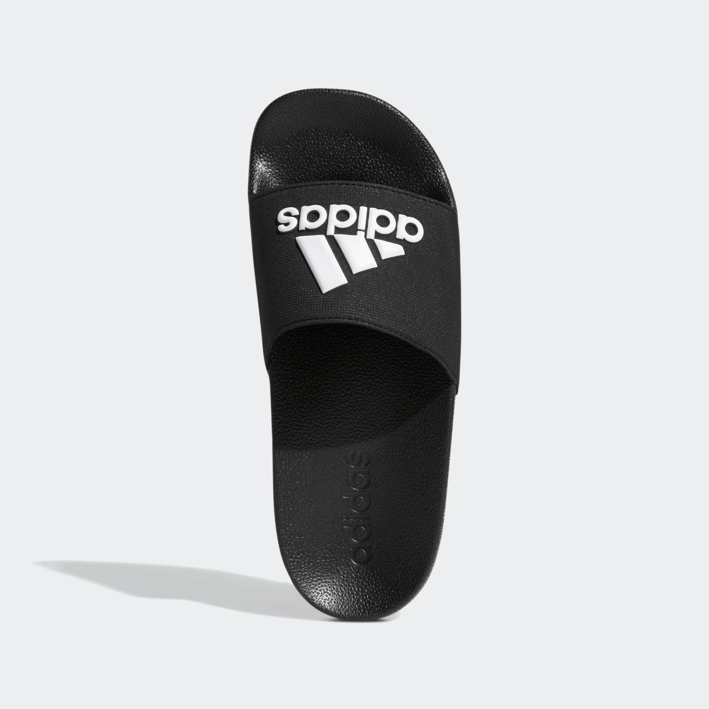 כפכפים לילדים ADILETTE SHOWER בצבע שחור ולבן - Image 5