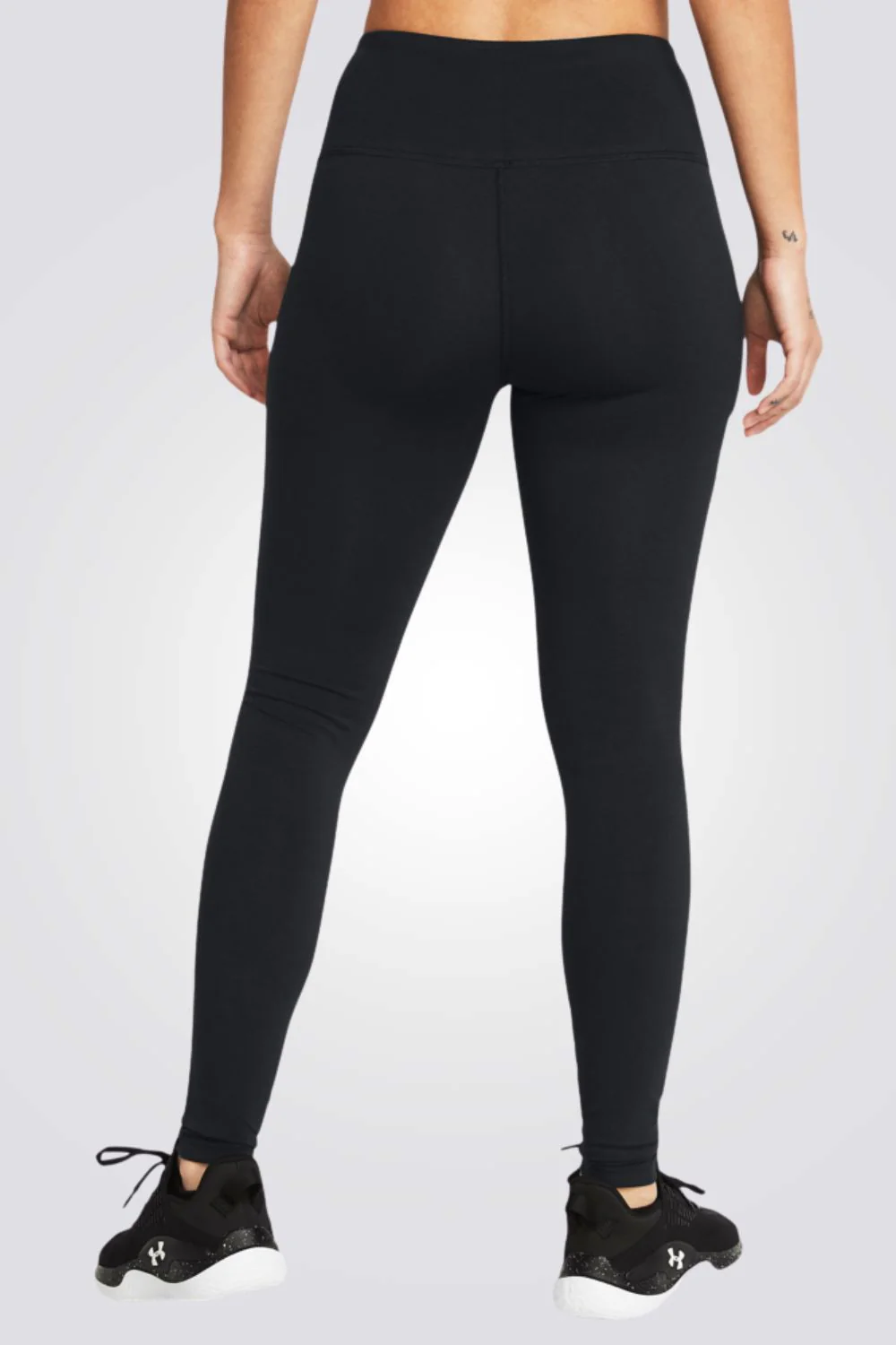 טייץ לנשים Essential Compression 7/8 Campus בצבע שחור ולבן - Image 2