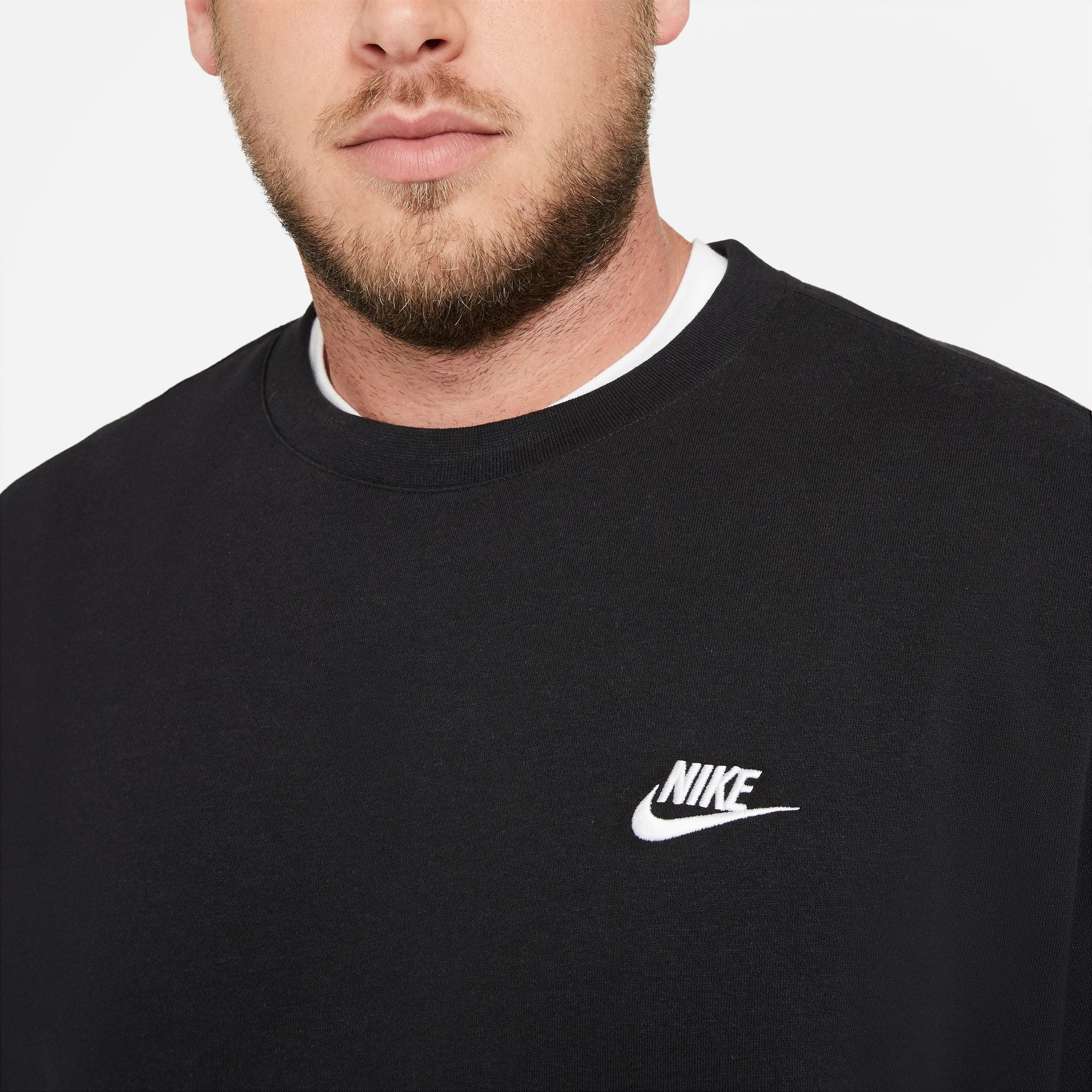 סווטשירט לגברים Sportswear Club Fleece בצבע שחור - Image 6