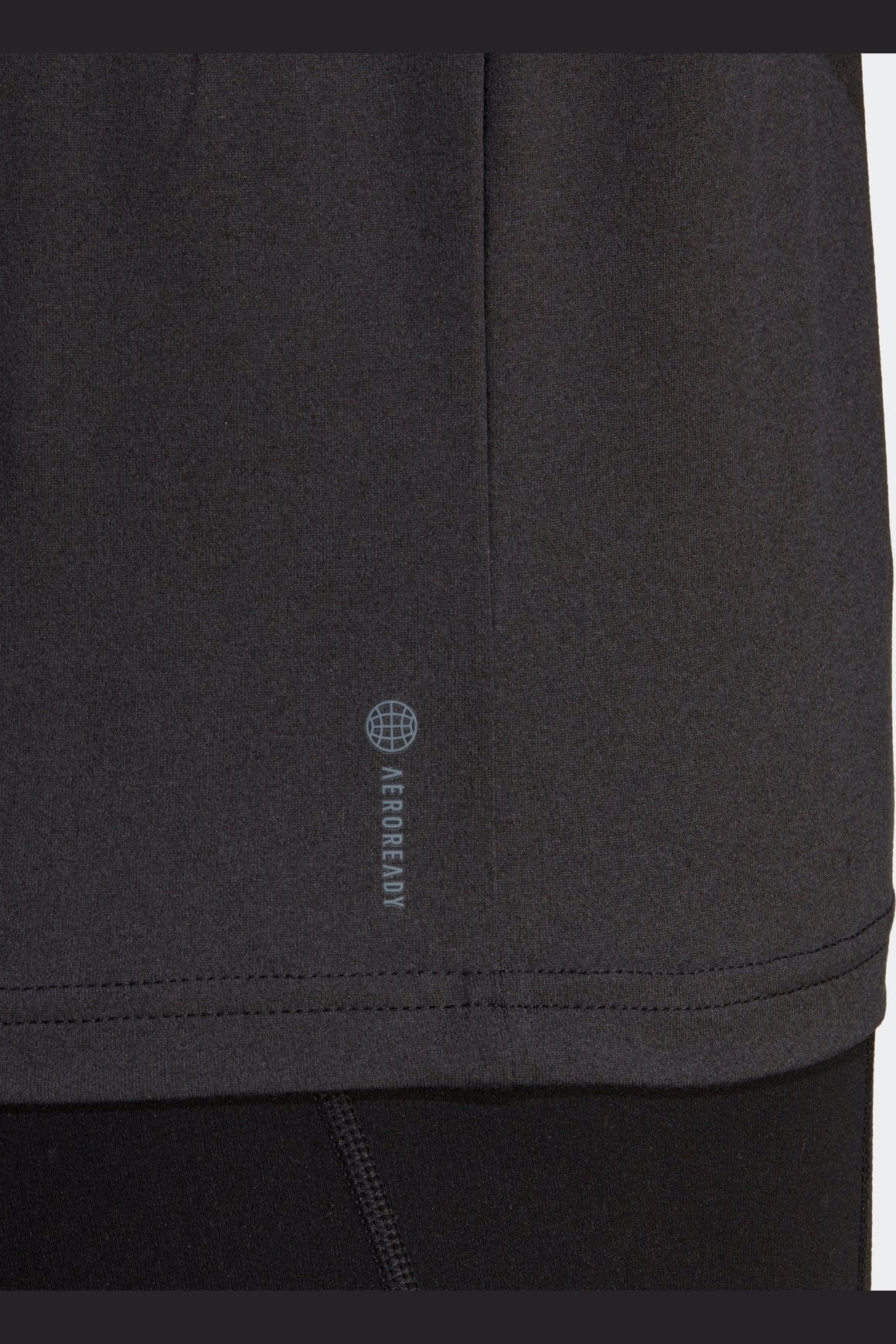 טישירט לנשים AEROREADY TRAIN ESSENTIALS 3-STRIPES בצבע שחור ולבן - Image 4