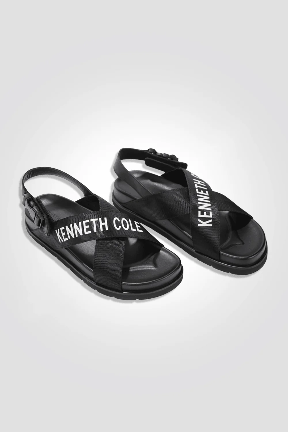 סנדלי FLAT ANKLE STRAP לנשים בצבע שחור - Image 2