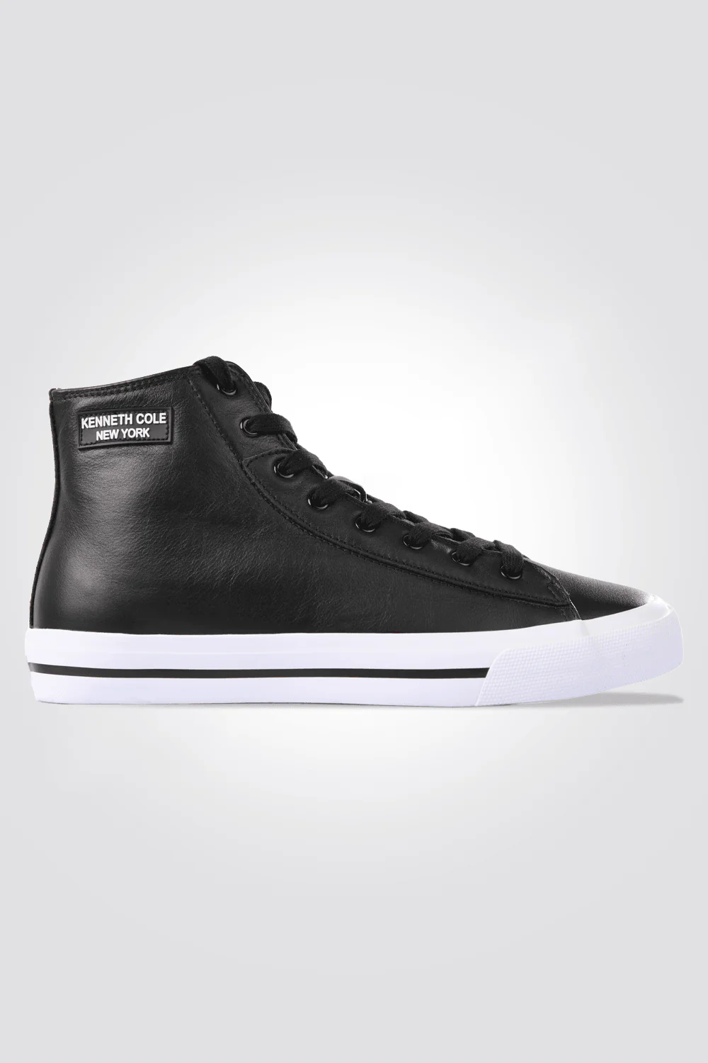 סניקרס לנשים HIGH LEATHER בצבע שחור