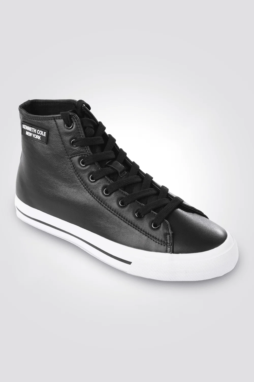 סניקרס לנשים HIGH LEATHER בצבע שחור - Image 3