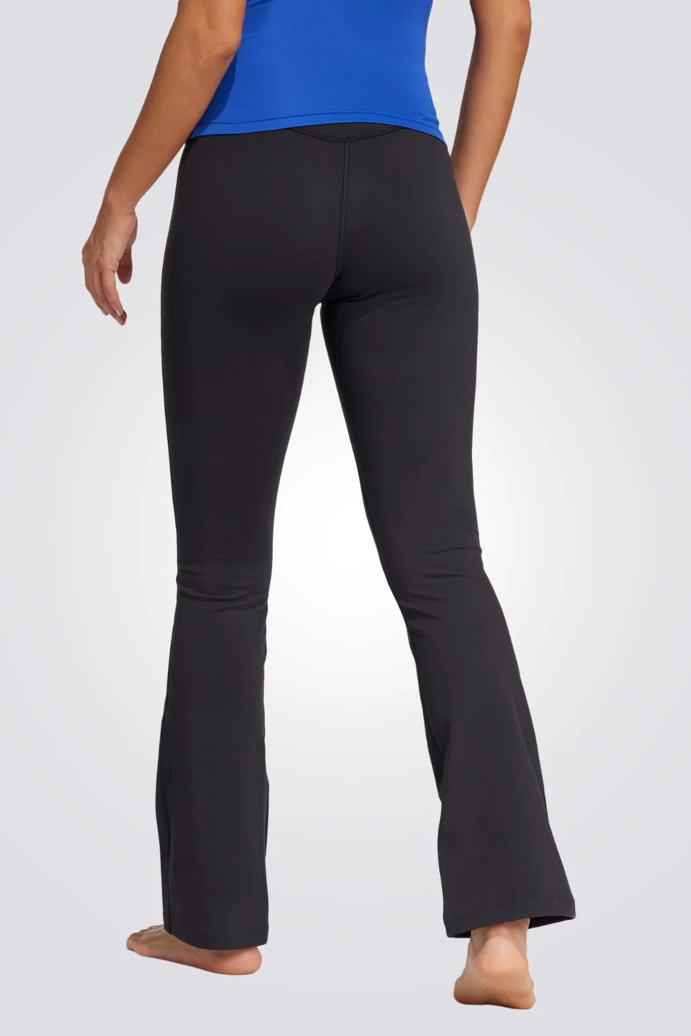 מכנסיים ארוכים לנשים Yoga Flared  בצבע שחור - Image 2