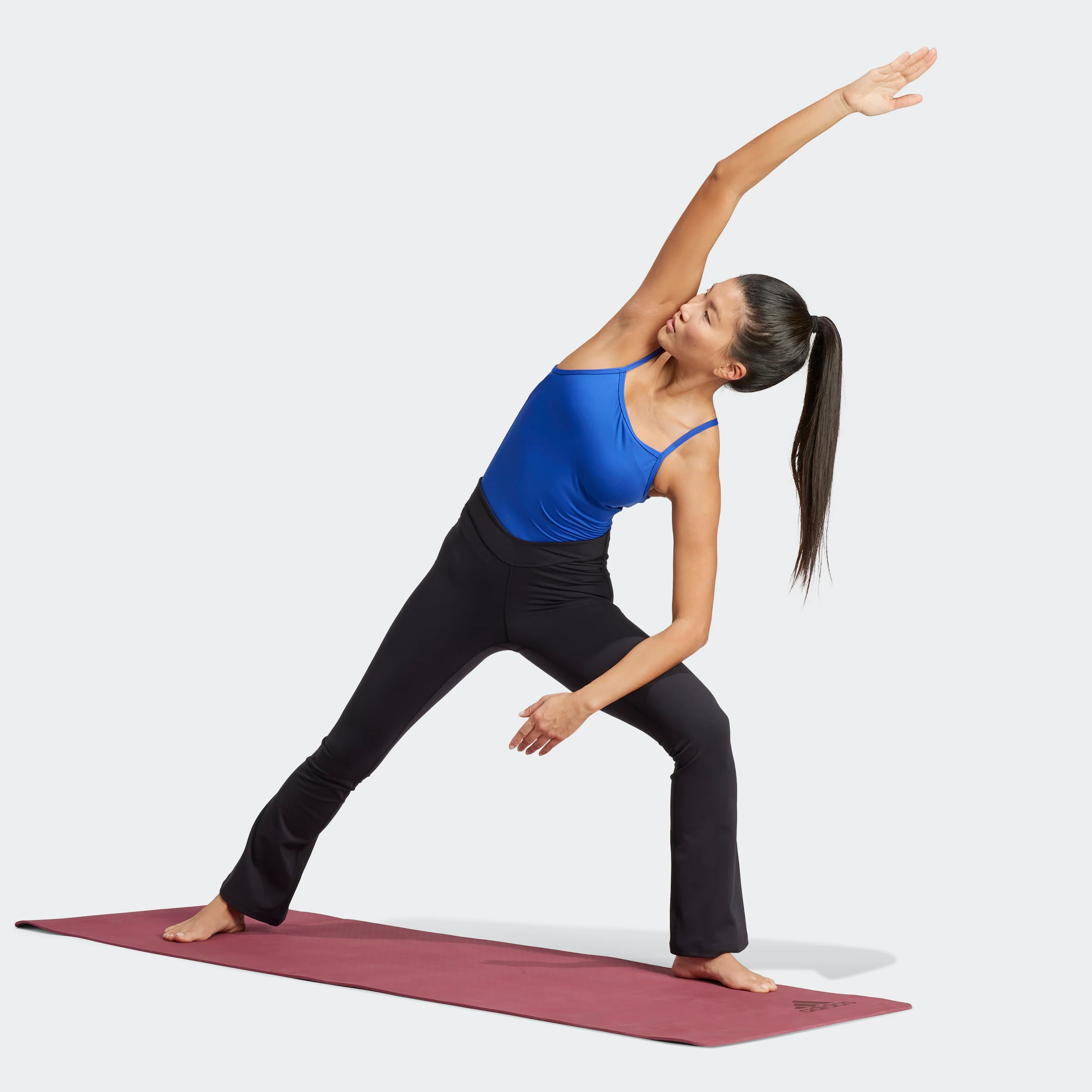 מכנסיים ארוכים לנשים Yoga Flared  בצבע שחור - Image 3