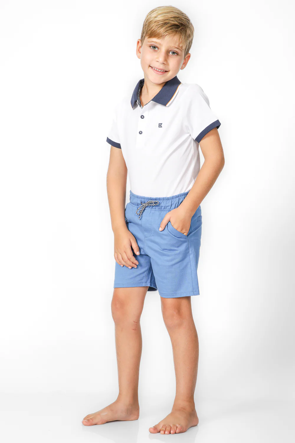 מכנסי ברמודה תכלת בנים